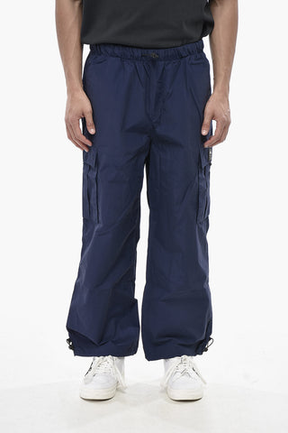 Cotton-and-Nylon Cargo Pants With Ankle Drawcord