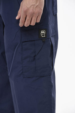 Cotton-and-Nylon Cargo Pants With Ankle Drawcord