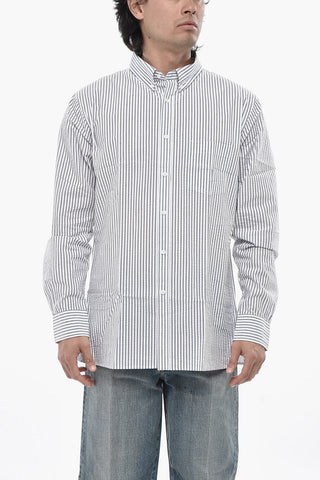 Camicia a Righe con Colletto Button-Down