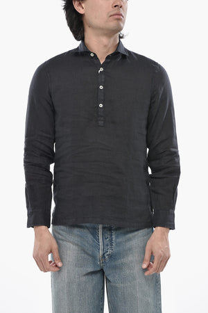 Camicia TYLER in Lino a Tinta Unita