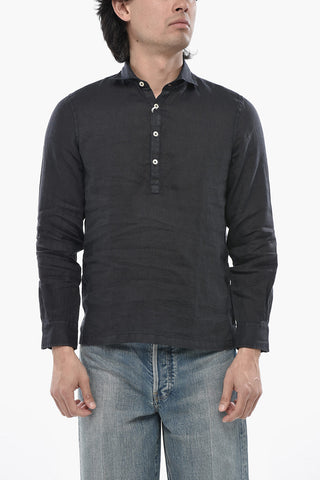 Camicia TYLER in Lino a Tinta Unita