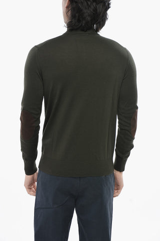 Maglia in Misto Lana con Mezza Zip