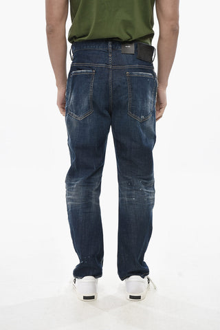 Jeans im Vintage-Look BRO mit Leder-Logo-Patch 20cm