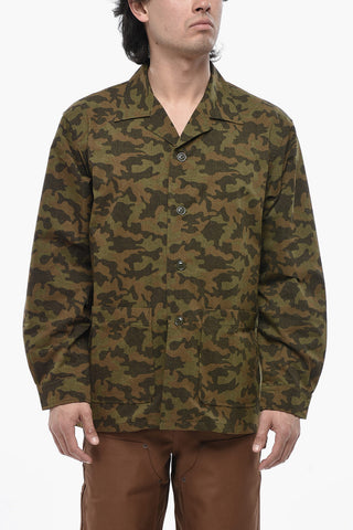 Overshirt aus leichtem Stoff mit Camouflage-Muster