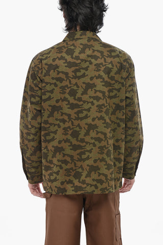 Overshirt aus leichtem Stoff mit Camouflage-Muster