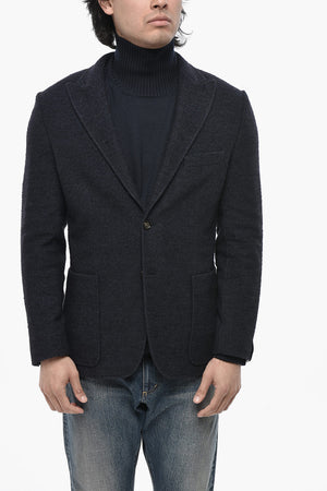 Blazer Sfoderato Monopetto con Rever a Lancia