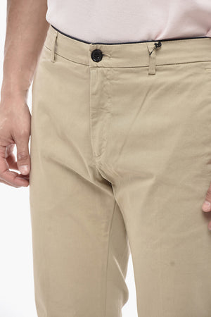 Stretch-Baumwollhose mit regulärem Bund