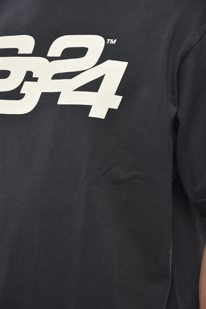 Bedrucktes T-Shirt mit Rundhalsausschnitt aus Bio-Baumwolle