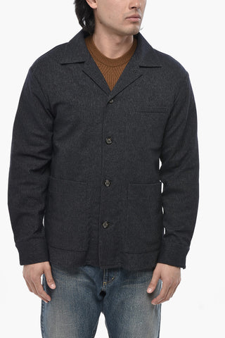 Cotton-Blend Blazer with Patch Pockets
