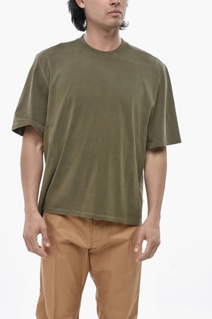 T-Shirt Girocollo DART in Jersey di Cotone a Tinta Unita