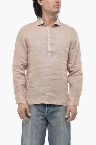 Linen Shirt TYLER With French Collar