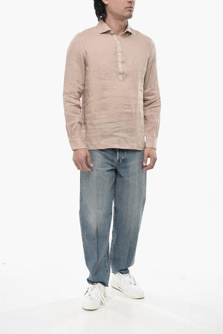 Linen Shirt TYLER With French Collar