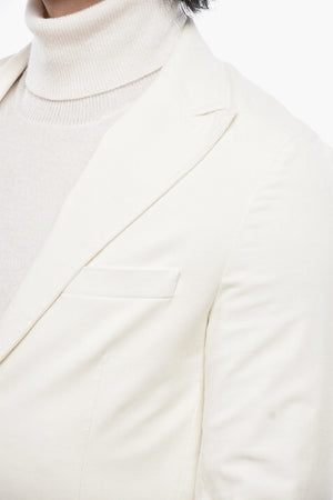 Blazer aus Cordvelours mit spitzem Revers