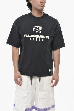 Uni T-Shirt Mit Rundhalsausschnitt Und Aufgedrucktem Logo