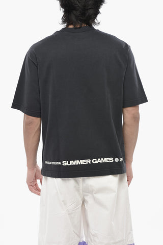 Uni T-Shirt Mit Rundhalsausschnitt Und Aufgedrucktem Logo