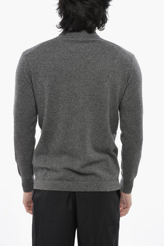 Virgin Wool and Cashmere Turtleneck Sweater