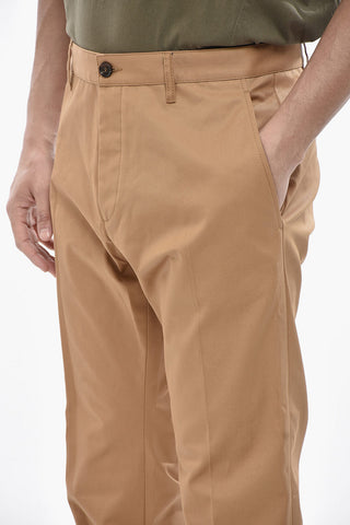 Regular-Rise Cotton Chino Pants
