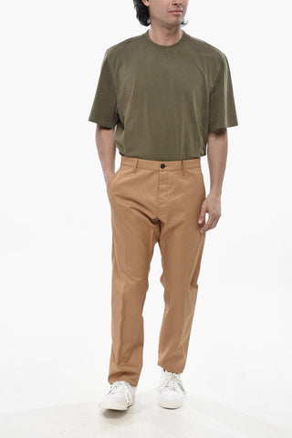 Regular-Rise Cotton Chino Pants