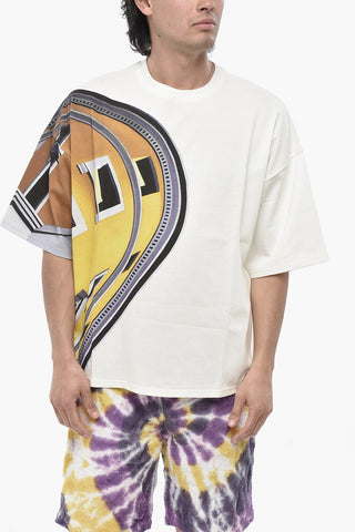 Bedrucktes T-Shirt mit Rundhalsausschnitt