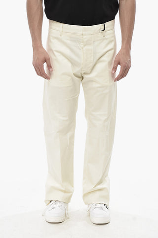 Pantaloni in Cotone Stretch con Passanti