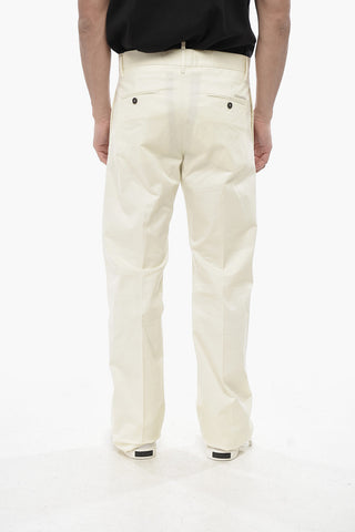 Pantaloni in Cotone Stretch con Passanti
