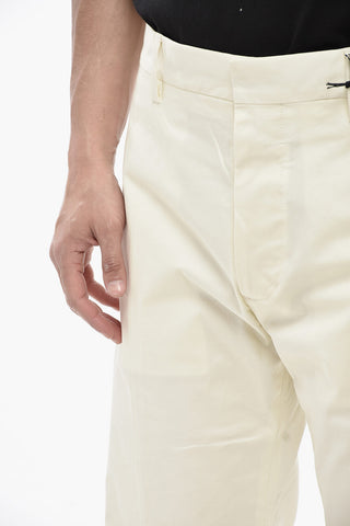 Pantaloni in Cotone Stretch con Passanti