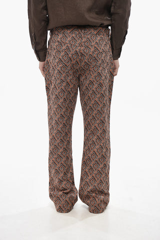 Pantaloni Casual a Fantasia con Passanti