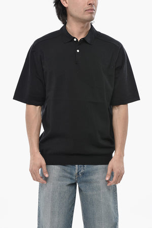 Polo in Misto Cotone con 2 Bottoni