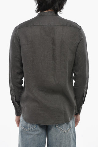 Linen Shirt CLARK With Korean Collar
