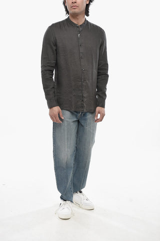 Linen Shirt CLARK With Korean Collar
