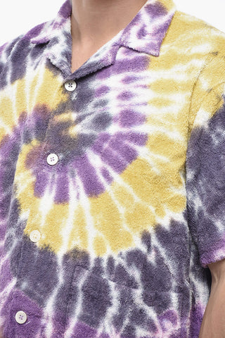 Terry Cotton Overshirt With Tie-Dye Effect