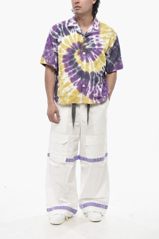Terry Cotton Overshirt With Tie-Dye Effect