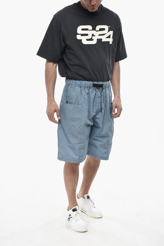 Shorts Cargo in Nylon con Cintura Industrial