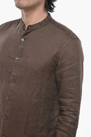 Linen Shirt CLARK With Korean Collar
