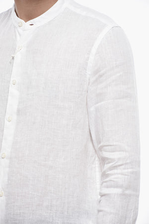 Linen Shirt CLARK With Korean Collar