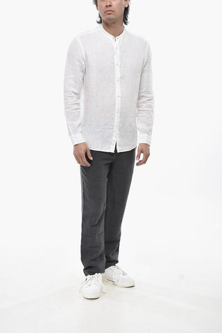 Linen Shirt CLARK With Korean Collar