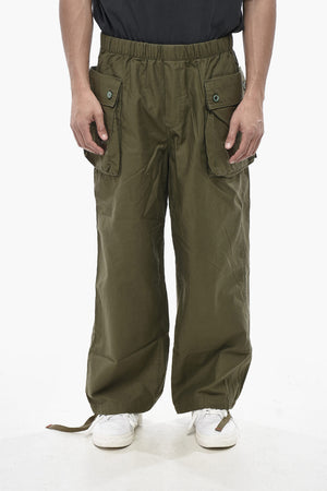 Wide-Leg Cargo Pants JUNGLE with Elastic Waist