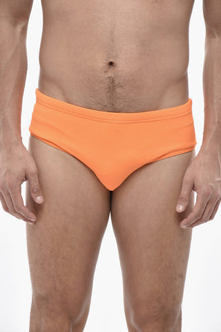 Costume da Bagno Slip  Stretch con Logo a Contrasto