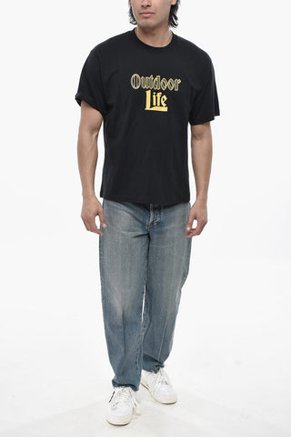 Rundhals-T-Shirt Aus Baumwolle Mit Strass