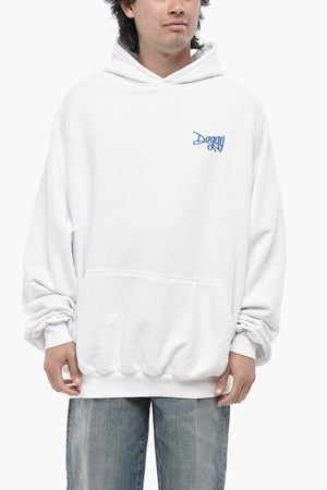 Cotton Hoodie With Logo And Patch Pocket