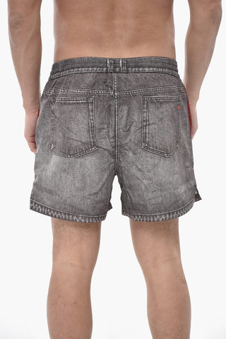 Costume da Bagno Boxer BMBX-NICO In Nylon Effetto Denim
