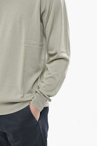 Maglia in Lana Vergine Extrafine con Patches