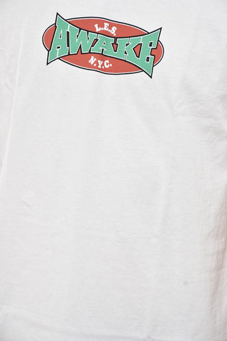 T-Shirt Girocollo in Tinta Unita con Logo Stampato