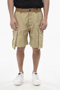 Two-Tone Cargo Shorts with Logo