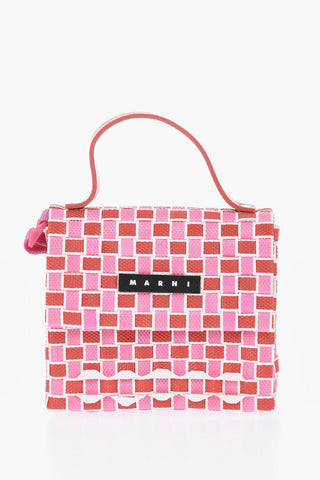 Zweifarbige Schultertasche Aus PVC