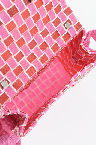 Zweifarbige Schultertasche Aus PVC