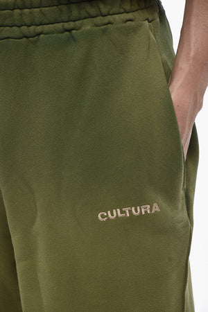 Solid Fleece Shorts with Embroidered Logo