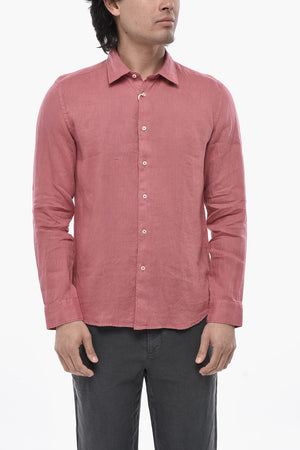 Camicia BOND in Lino a Tinta Unita