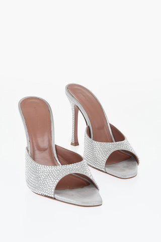 Mules Open Toe ALEXA con Cristalli All-Over 11cm