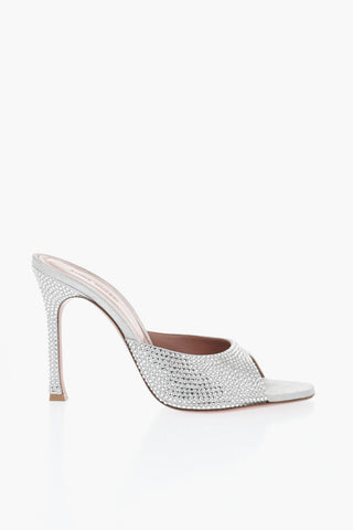 Mules Open Toe ALEXA con Cristalli All-Over 11cm
